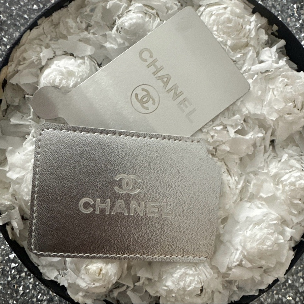 Chanel beauty mirror with protective cover